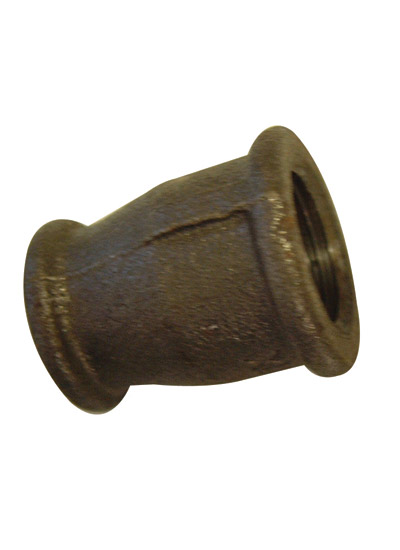 Black Malleable Iron Reducing Socket - 2 x 1in BSP